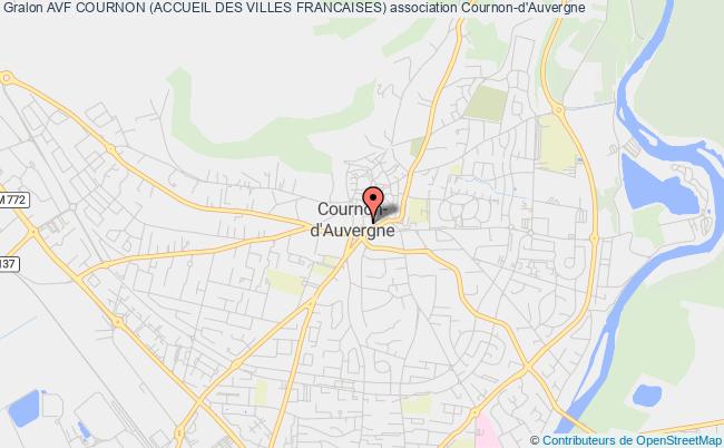 plan association Avf Cournon (accueil Des Villes Francaises) Cournon-d'Auvergne