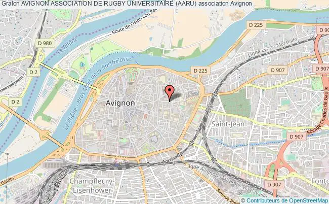 plan association Avignon Association De Rugby Universitaire (aaru) Avignon
