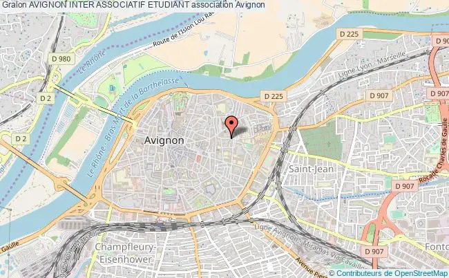 plan association Avignon Inter Associatif Etudiant Avignon