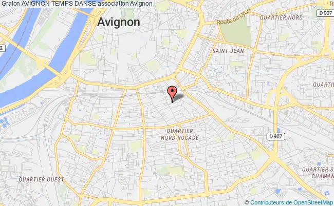 plan association Avignon Temps Danse Avignon