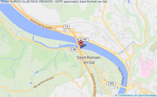 plan association Aviron Club Pays Viennois - Acpv Saint-Romain-en-Gal