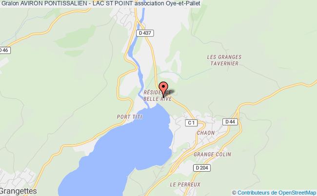 plan association Aviron Pontissalien - Lac St Point Oye-et-Pallet