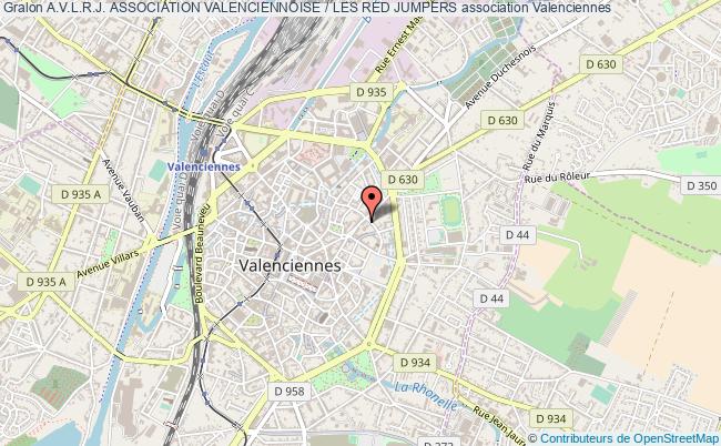 plan association A.v.l.r.j. Association Valenciennoise / Les Red Jumpers Valenciennes