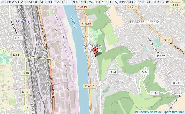 plan association A.v.p.a. (association De Voyage Pour Personnes ÂgÉes) Amfreville-la-Mi-Voie