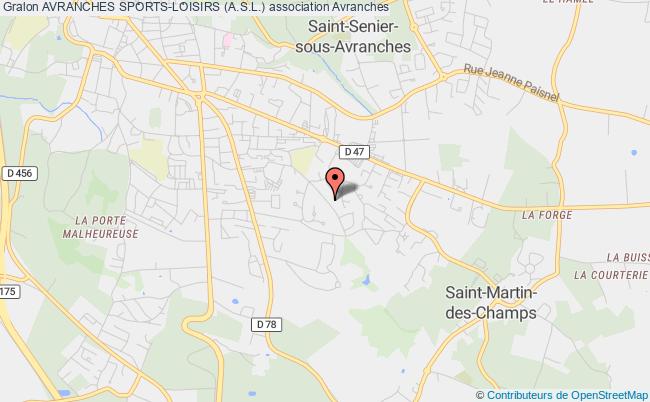 plan association Avranches Sports-loisirs (a.s.l.) Avranches