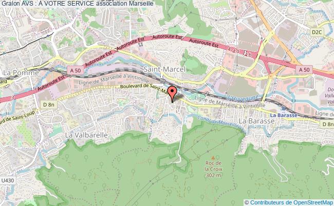 plan association Avs : A Votre Service Marseille 11e