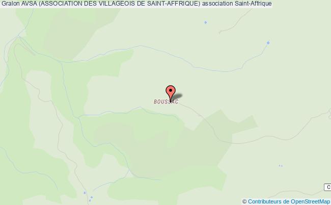 plan association Avsa (association Des Villageois De Saint-affrique) Saint-Affrique