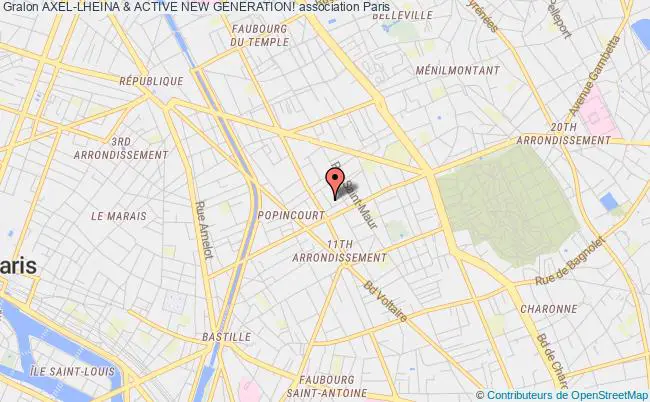plan association Axel-lheina & Active New Generation! Paris 11e