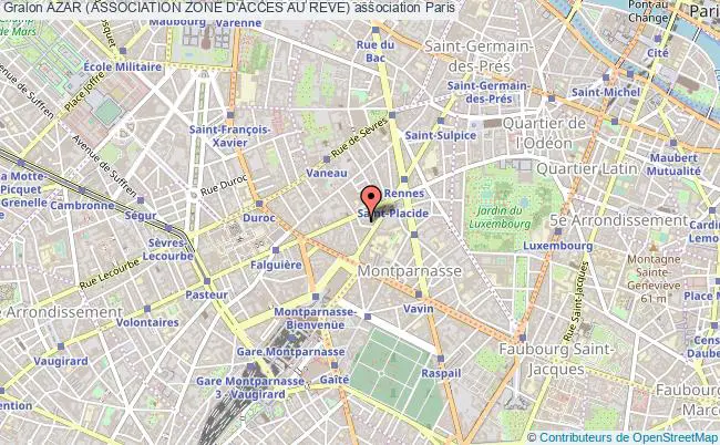 plan association Azar (association Zone D'acces Au Reve) Paris