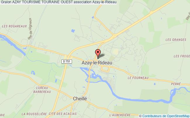plan association Azay Tourisme Touraine Ouest Azay-le-Rideau