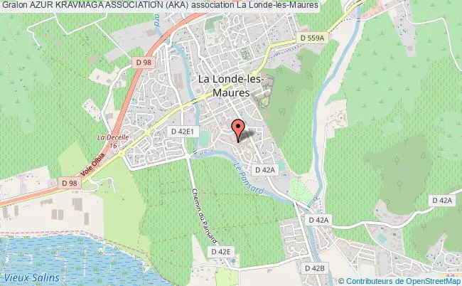 plan association Azur Kravmaga Association (aka) La    Londe-les-Maures