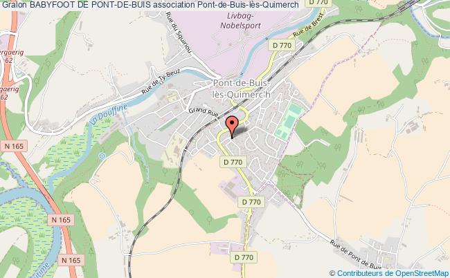 plan association Babyfoot De Pont-de-buis Pont-de-Buis-lès-Quimerch