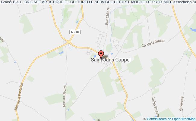 plan association B.a.c. Brigade Artistique Et Culturelle Service Culturel Mobile De ProximitÉ Saint-Jans-Cappel