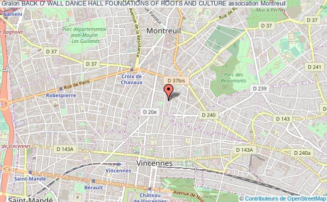 plan association Back O' Wall Dance Hall Foundations Of Roots And Culture Montreuil