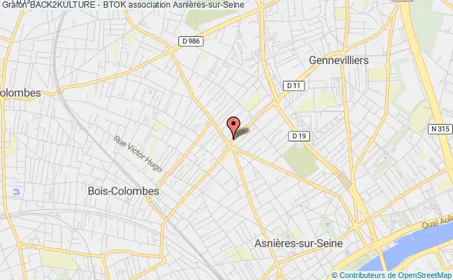 plan association Back2kulture - Btok Asnières-sur-Seine