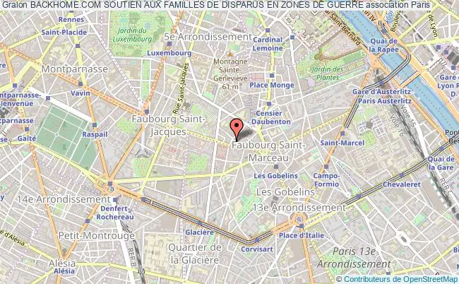 plan association Backhome.com Soutien Aux Familles De Disparus En Zones De Guerre Paris 5e