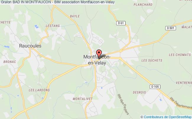 plan association Bad In Montfaucon - Bim Montfaucon-en-Velay