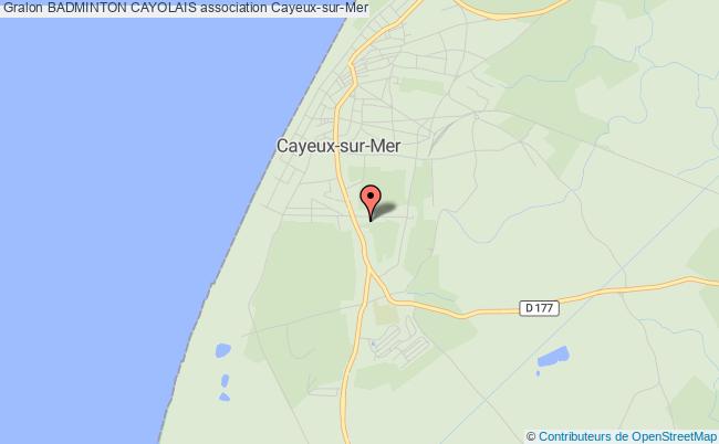 plan association Badminton Cayolais Cayeux-sur-Mer