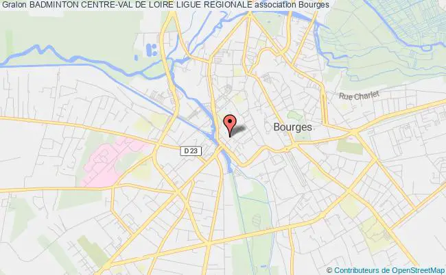 plan association Badminton Centre-val De Loire Ligue Regionale Bourges