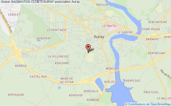 plan association Badminton Club D'auray Auray