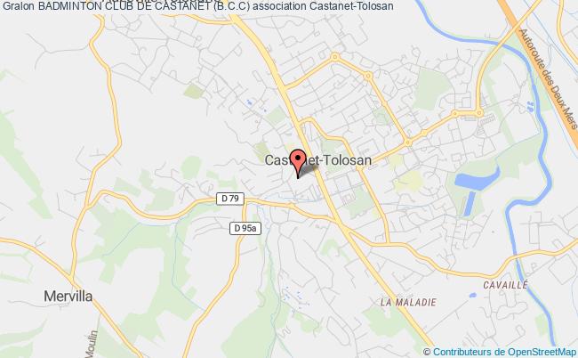 plan association Badminton Club De Castanet (b.c.c) Castanet-Tolosan