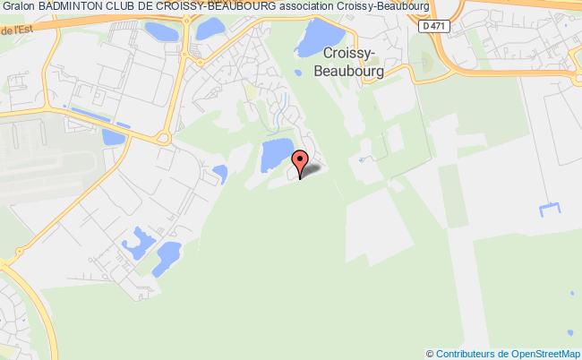 plan association Badminton Club De Croissy-beaubourg Croissy-Beaubourg
