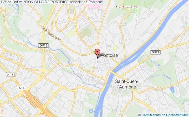 plan association Badminton Club De Pontoise Pontoise