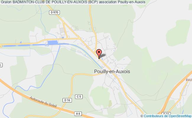 plan association Badminton-club De Pouilly-en-auxois (bcp) Pouilly-en-Auxois