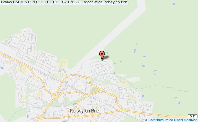 plan association Badminton Club De Roissy-en-brie Roissy-en-Brie