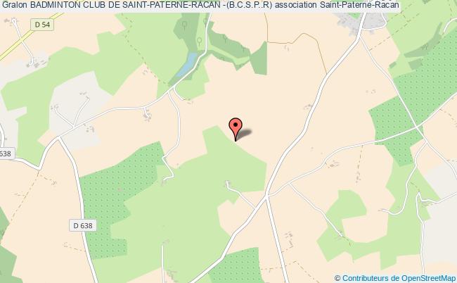 plan association Badminton Club De Saint-paterne-racan -(b.c.s.p..r) Saint-Paterne-Racan
