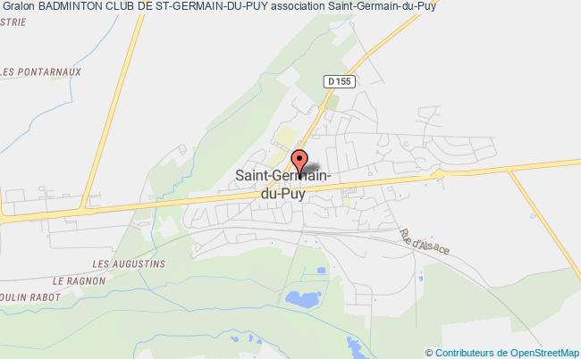 plan association Badminton Club De St-germain-du-puy Saint-Germain-du-Puy