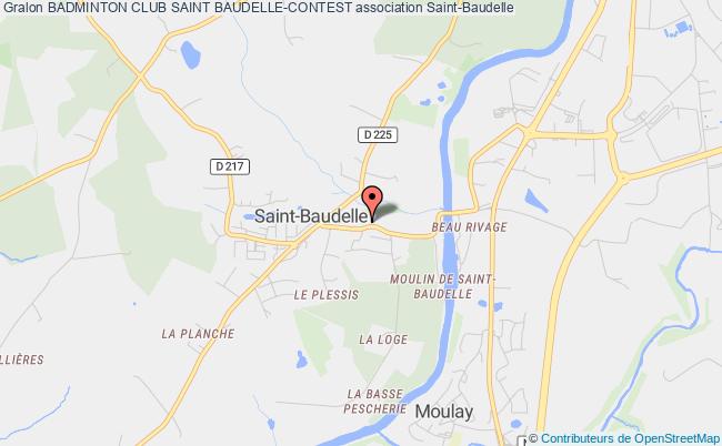 plan association Badminton Club Saint Baudelle-contest Saint-Baudelle