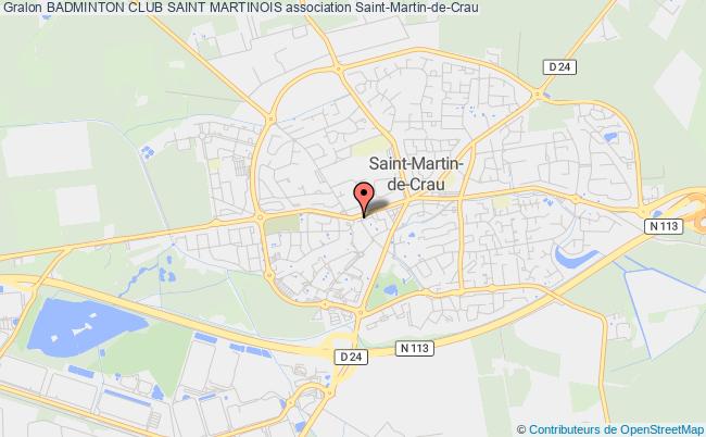 plan association Badminton Club Saint Martinois Saint-Martin-de-Crau