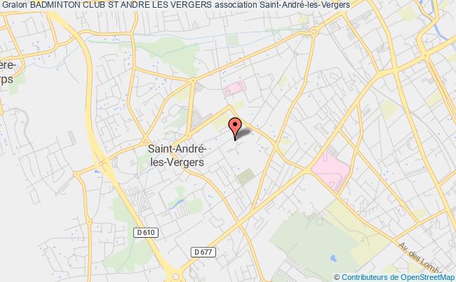 plan association Badminton Club St Andre Les Vergers Saint-André-les-Vergers