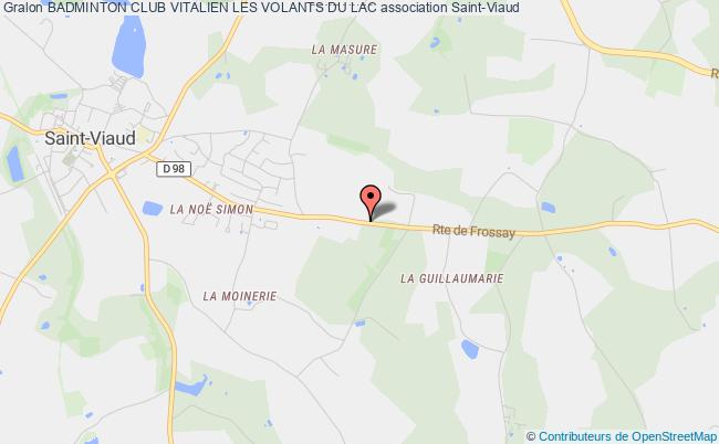 plan association Badminton Club Vitalien Les Volants Du Lac Saint-Viaud