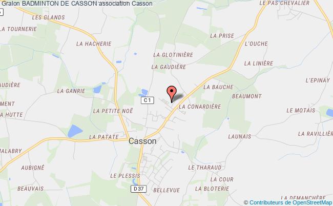 plan association Badminton De Casson Casson