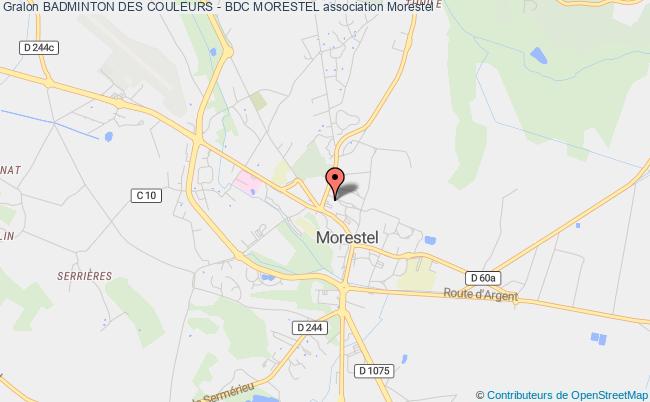 plan association Badminton Des Couleurs - Bdc Morestel Morestel