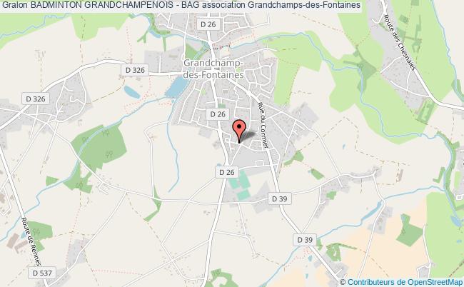 plan association Badminton Grandchampenois - Bag Grandchamps-des-Fontaines