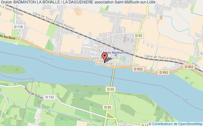 plan association Badminton La Bohalle / La Dagueniere Loire Authion