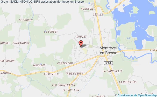 plan association Badminton Loisirs Montrevel-en-Bresse