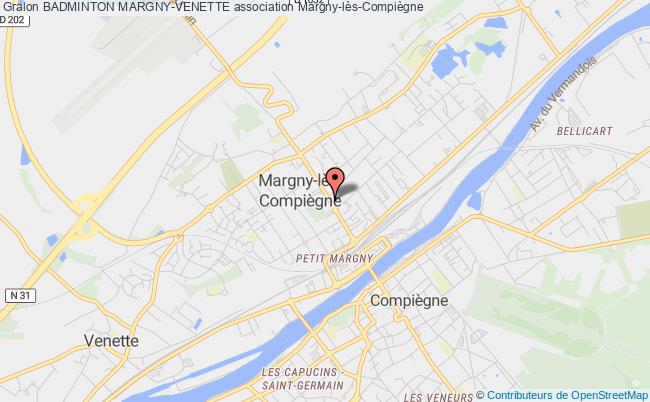 plan association Badminton Margny-venette Margny-lès-Compiègne