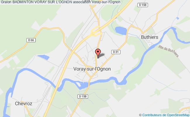 plan association Badminton Voray Sur L'ognon Voray-sur-l'Ognon