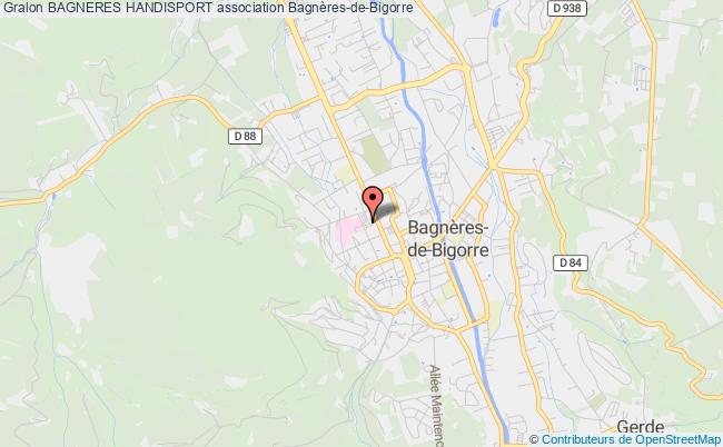 plan association Bagneres Handisport Bagnères-de-Bigorre