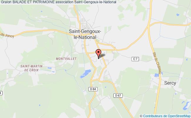 plan association Balade Et Patrimoine Saint-Gengoux-le-National