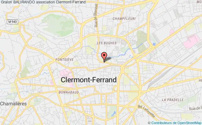 plan association Balirando Clermont-Ferrand