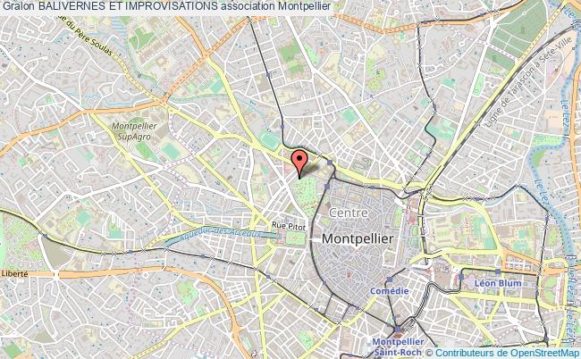 plan association Balivernes Et Improvisations Montpellier