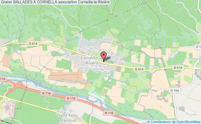 plan association Ballades À CornellÀ Corneilla-la-Rivière