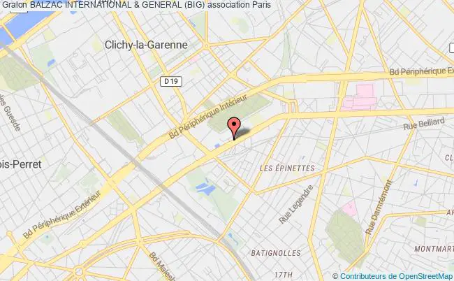 plan association Balzac International & General (big) Paris
