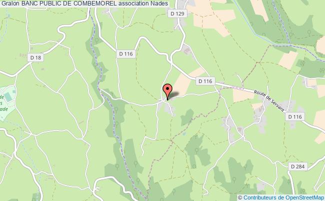 BANC PUBLIC DE COMBEMOREL