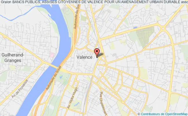 plan association Bancs Publics, Assises Citoyennes De Valence Pour Un AmÉnagement Urbain Durable Valence